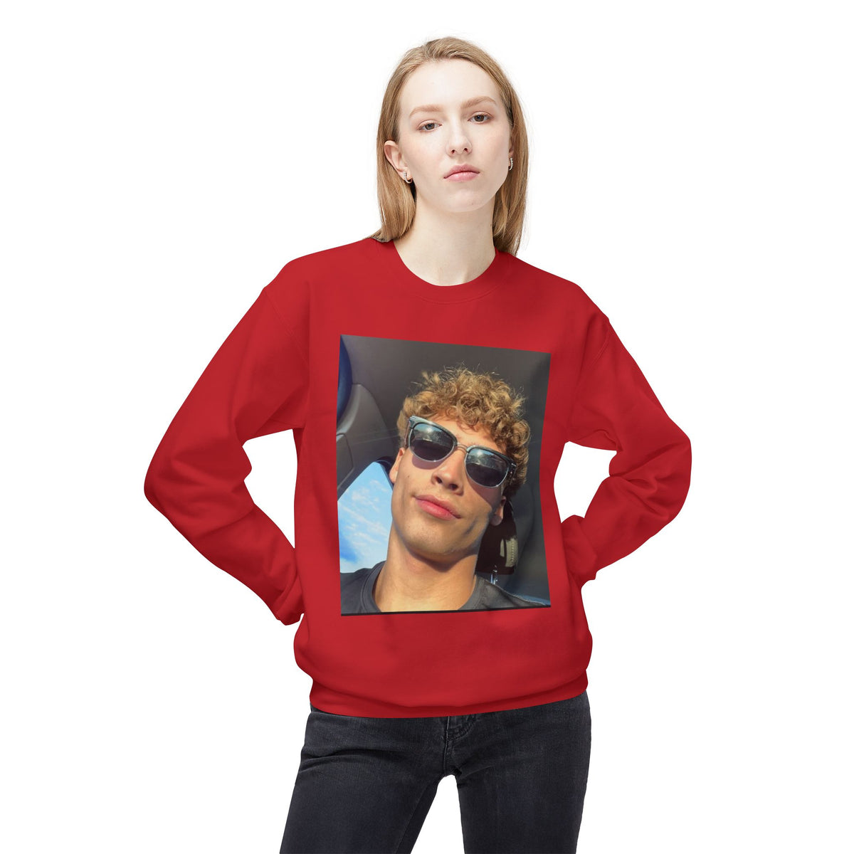 #FleeceCrewneck, #MidweightSweatshirt, #UnisexStyle, #CozyComfort, #SoftFabric, #TimelessLook, #EverydayEssentials, #CasualWear, #WarmAndStylish,