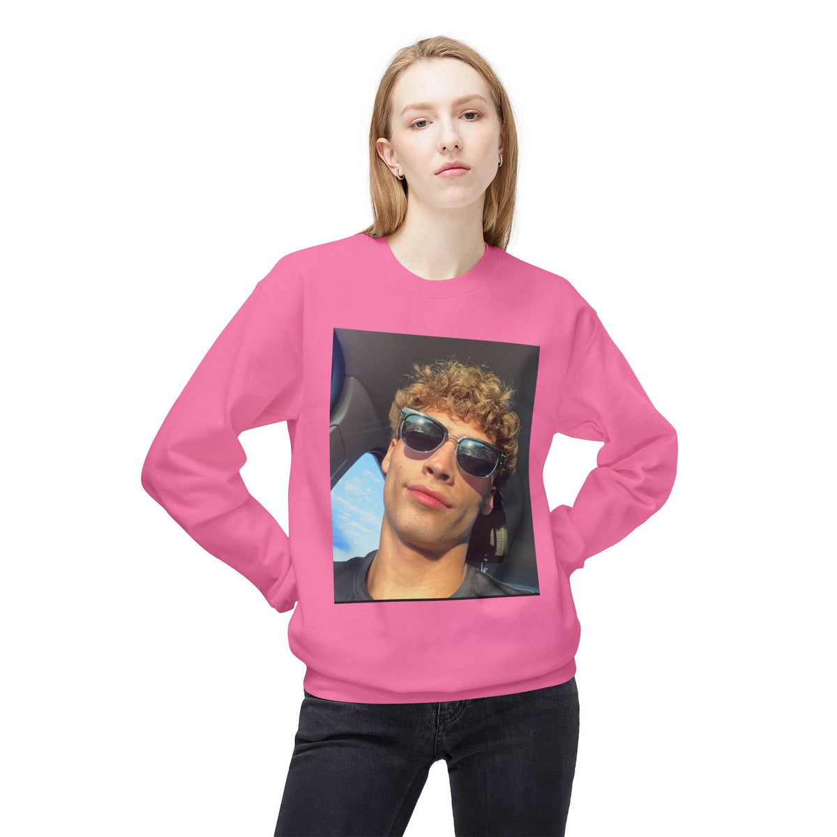 #FleeceCrewneck, #MidweightSweatshirt, #UnisexStyle, #CozyComfort, #SoftFabric, #TimelessLook, #EverydayEssentials, #CasualWear, #WarmAndStylish,