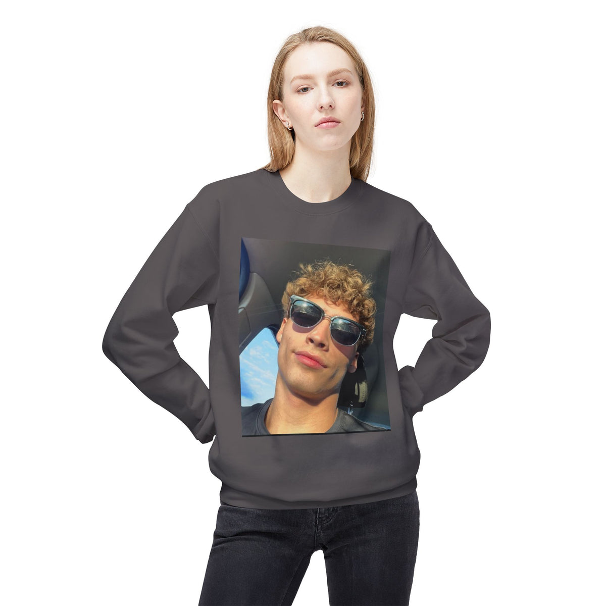 #FleeceCrewneck, #MidweightSweatshirt, #UnisexStyle, #CozyComfort, #SoftFabric, #TimelessLook, #EverydayEssentials, #CasualWear, #WarmAndStylish,