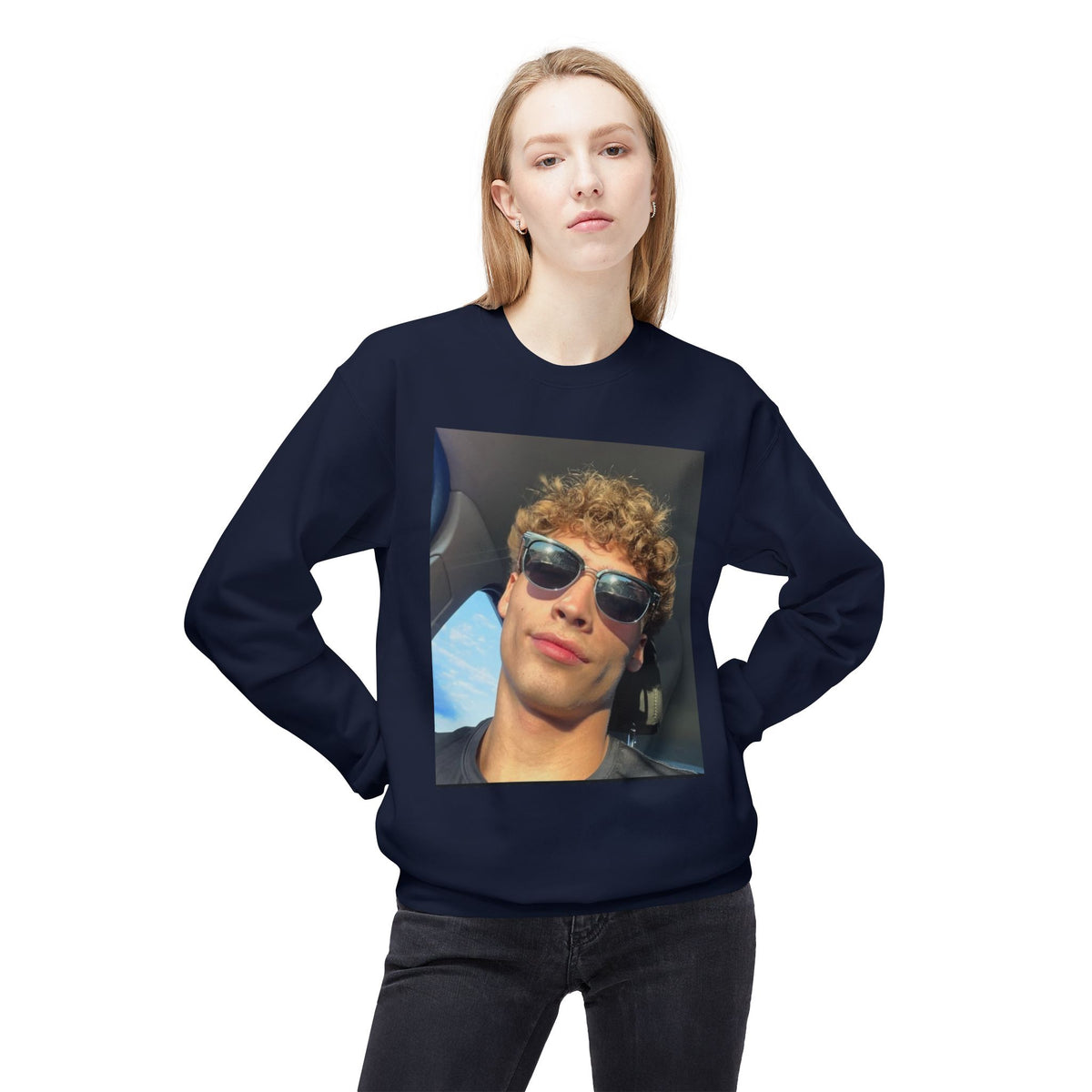 #FleeceCrewneck, #MidweightSweatshirt, #UnisexStyle, #CozyComfort, #SoftFabric, #TimelessLook, #EverydayEssentials, #CasualWear, #WarmAndStylish,