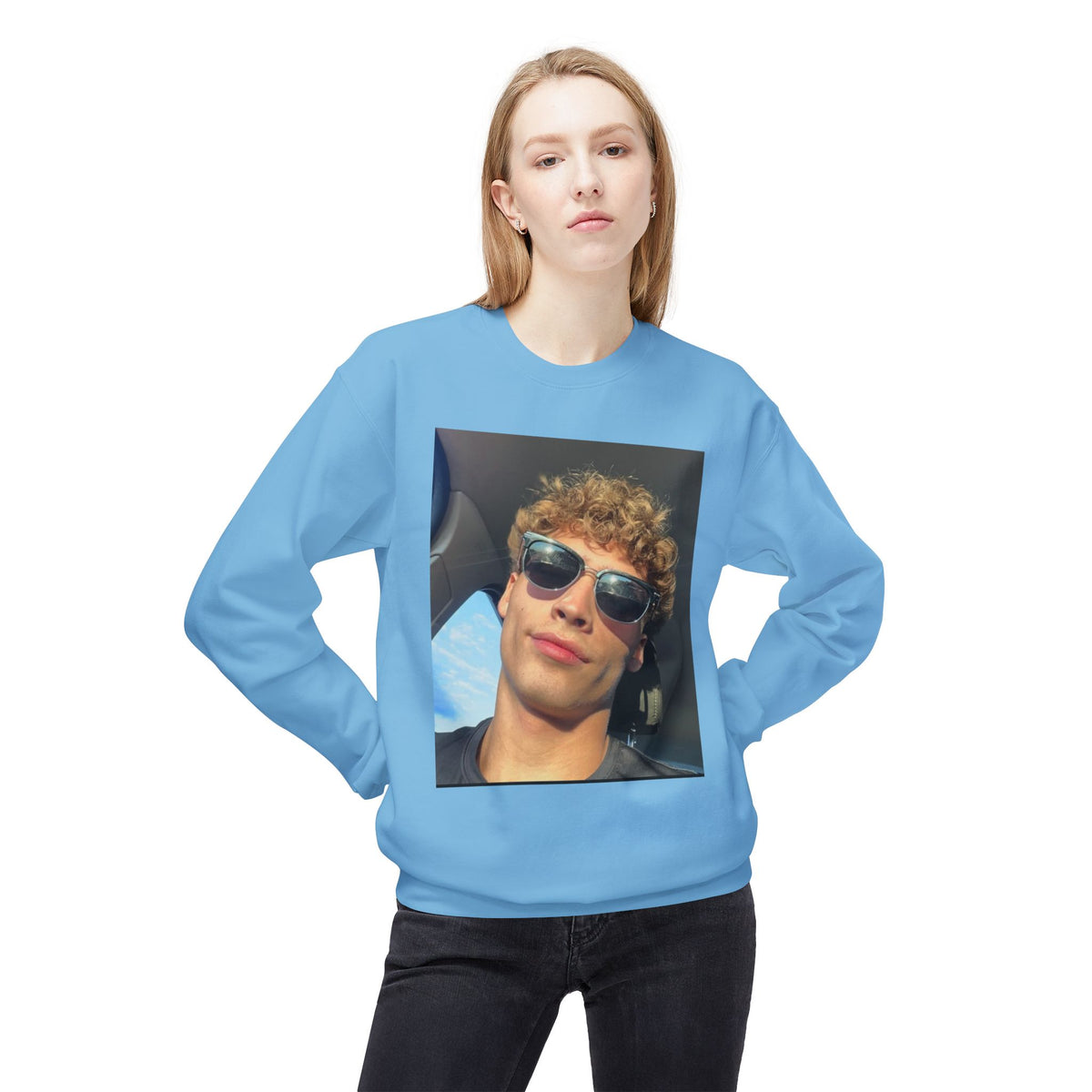#FleeceCrewneck, #MidweightSweatshirt, #UnisexStyle, #CozyComfort, #SoftFabric, #TimelessLook, #EverydayEssentials, #CasualWear, #WarmAndStylish,