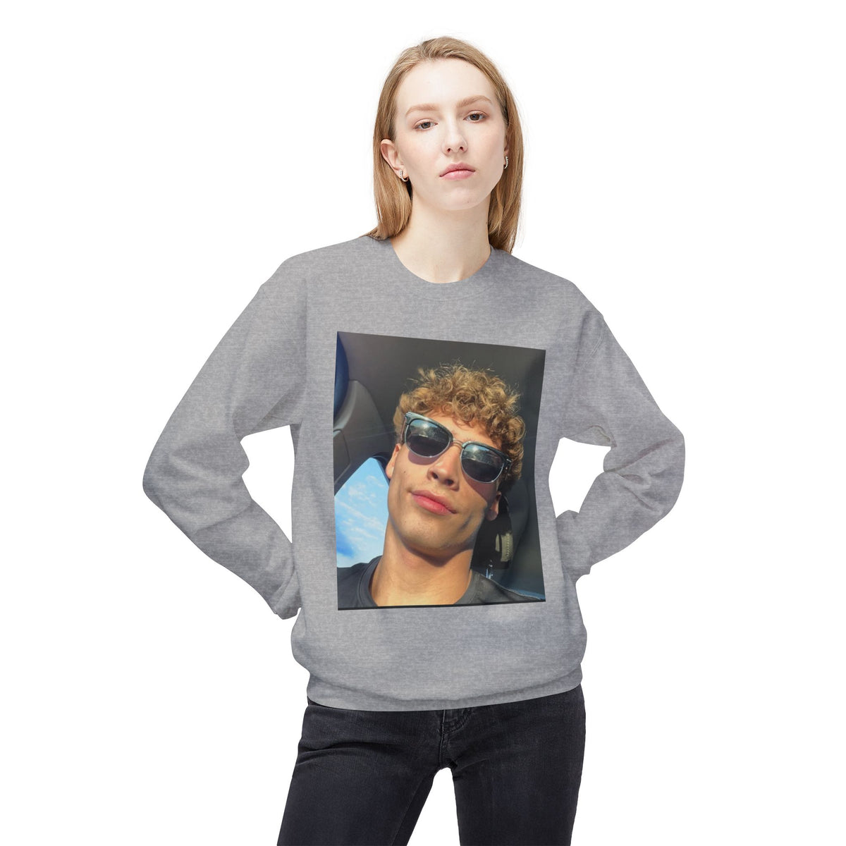 #FleeceCrewneck, #MidweightSweatshirt, #UnisexStyle, #CozyComfort, #SoftFabric, #TimelessLook, #EverydayEssentials, #CasualWear, #WarmAndStylish,