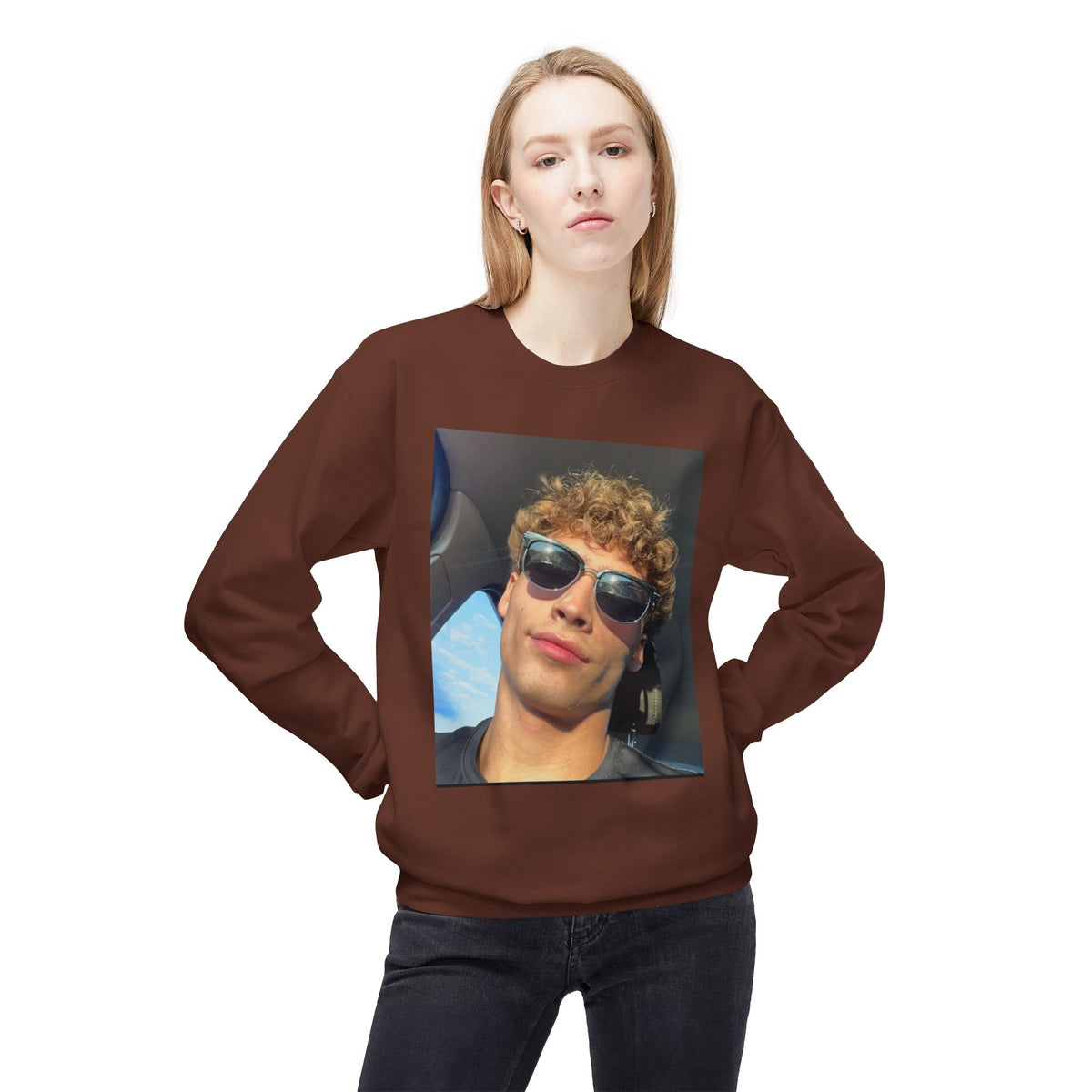 #FleeceCrewneck, #MidweightSweatshirt, #UnisexStyle, #CozyComfort, #SoftFabric, #TimelessLook, #EverydayEssentials, #CasualWear, #WarmAndStylish,